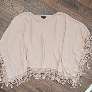 The Limited Blush (Dusty Pink) Fringe Blouse